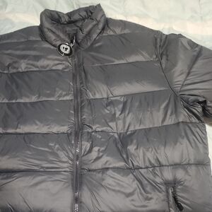 Swiss Tech Men's Charcoal Puffer Jacket